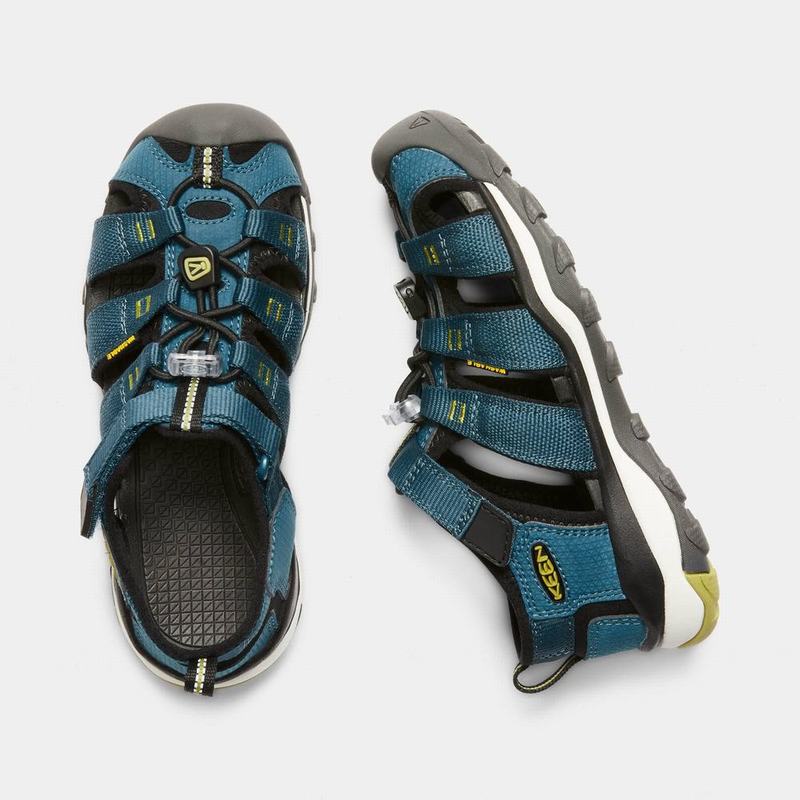 Sandalias Trekking Keen Newport Neo H2 Para Niños Azules/Negros - Sandalias Keen Mexico (570841-DNO)